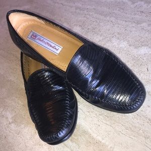 Like New! Stunning Fanoka Moseglorig Lizzard Slip Ons